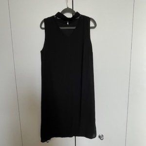 Banana Republic Black Silk Cutout Formal Mini-Dress - Size: 8